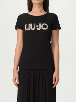 T-shirt in cotone con logo Liu Jo
