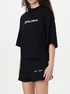 T-shirt in cotone con logo Palm Angels