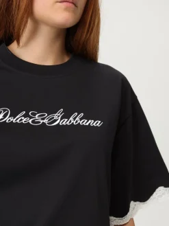 T-shirt in cotone con logo Dolce & Gabbana