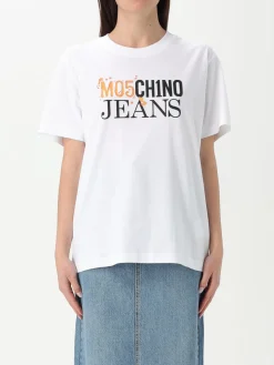 T-shirt in cotone con logo Moschino Jeans