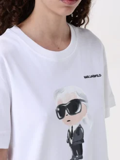 T-shirt in cotone con logo Karl Karl Lagerfeld