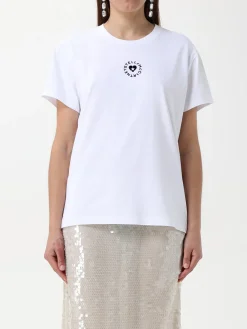 T-shirt in cotone con logo Stella McCartney