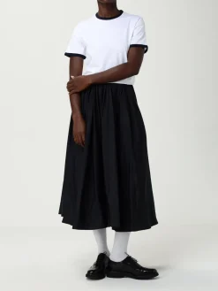 T-shirt in cotone con logo Thom Browne