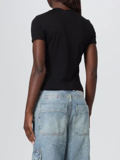 T-shirt in cotone con logo Oval D Diesel