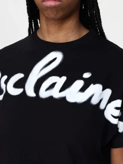 T-shirt in cotone con maxi logo Disclaimer