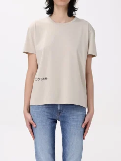 T-shirt in cotone con mini logo Dondup