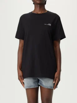 T-shirt in cotone con mini logo A.P.C.