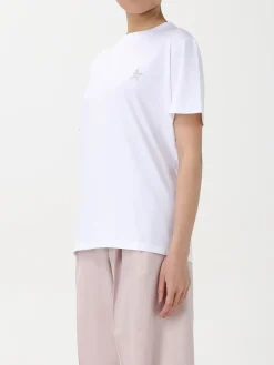 T-shirt in cotone con mini logo Golden Goose