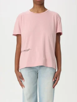 T-shirt in cotone con mini logo Dondup