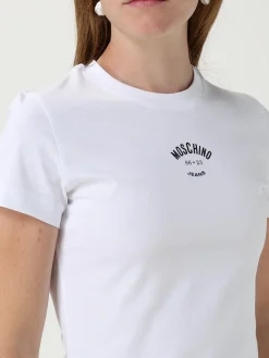 T-shirt in cotone con mini logo Moschino Jeans