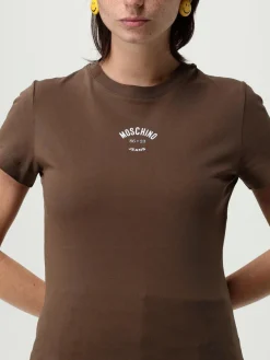 T-shirt in cotone con mini logo Moschino Jeans