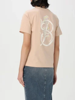 T-shirt in cotone con monogram TG Burberry