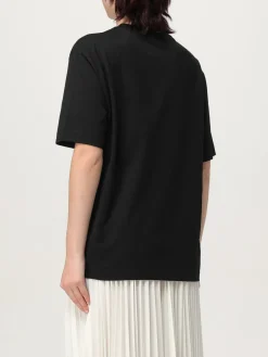 T-shirt in cotone con patch logo Lacoste