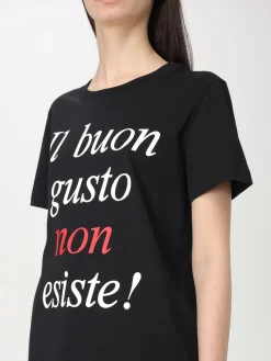 T-shirt in cotone con slogan Moschino Couture