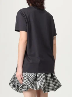 T-shirt in cotone con stampa BANANE Ganni