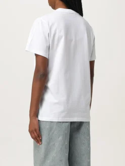 T-shirt in cotone con stampa Orso Ganni