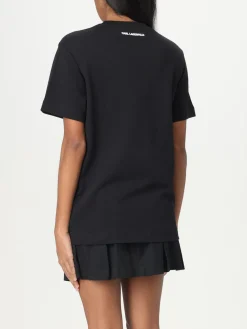 T-shirt in cotone con stampa Gatto Karl Karl Lagerfeld