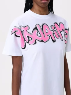 T-shirt in cotone con stampa logo Disclaimer