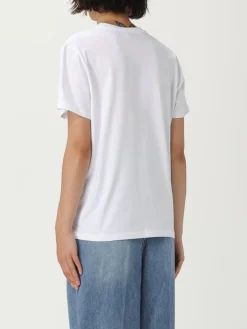 T-shirt in cotone con stampa Gatti Ganni