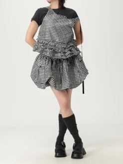 T-shirt in cotone con stampa Cane Ganni