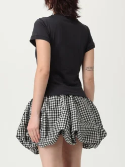 T-shirt in cotone con stampa Cane Ganni