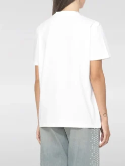 T-shirt in cotone con stella glitter Golden Goose