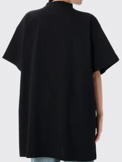 T-shirt in cotone con strass Balenciaga