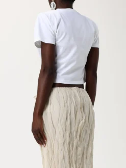 T-shirt in cotone con uncinetto Magda Butrym