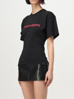 T-shirt in cotone Courréges con logo