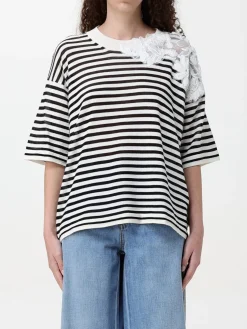 T-shirt in cotone e cashmere Ermanno Scervino