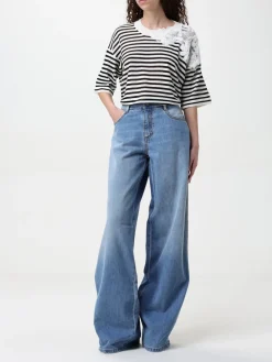 T-shirt in cotone e cashmere Ermanno Scervino