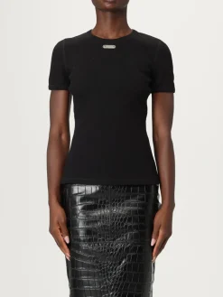 T-shirt in cotone slim McQueen con logo