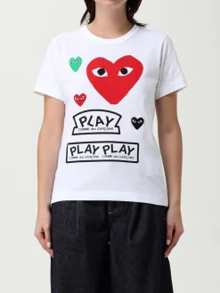 T-shirt in cotone stampata Comme Des Garcons Play