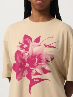 T-shirt in cotone stampato Boss
