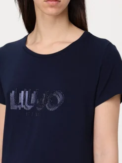 T-shirt in cotone stretch Liu Jo