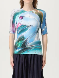 T-shirt in cotone stretch stampato Tory Burch