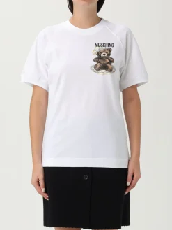 T-shirt in cotone Teddy Moschino Couture