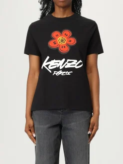 T-shirt Kenzo in cotone con logo a contrasto