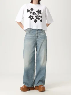 T-shirt Marni in cotone con stampa logo