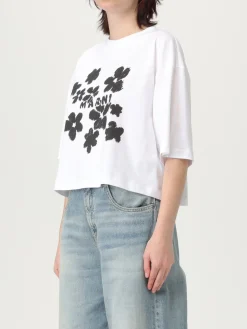 T-shirt Marni in cotone con stampa logo