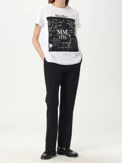 T-shirt Max Mara in cotone con stampa logo