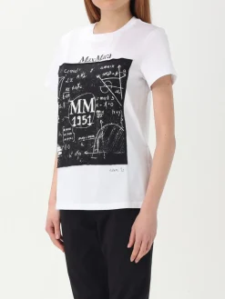 T-shirt Max Mara in cotone con stampa logo