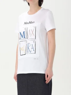 T-shirt Max Mara in cotone con stampa logo