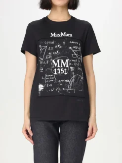 T-shirt Max Mara in cotone con stampa logo
