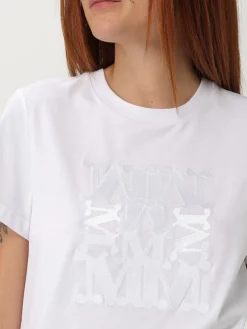 T-shirt Max Mara in cotone con logo