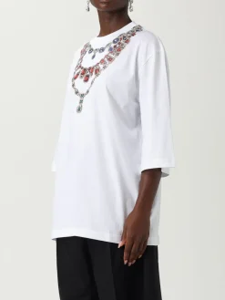 T-shirt Moschino Couture in cotone con stampa