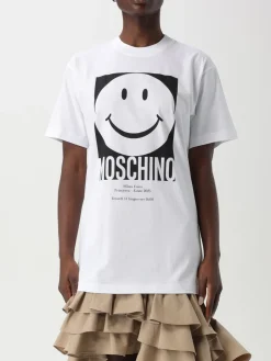 T-shirt Moschino Couture in cotone con stampa
