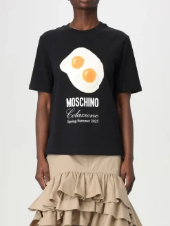 T-shirt Moschino Couture in cotone con stampa