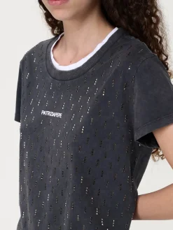 T-shirt Patrizia Pepe in cotone con strass