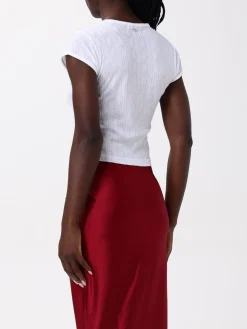 T-shirt Rabanne in cotone con stampa